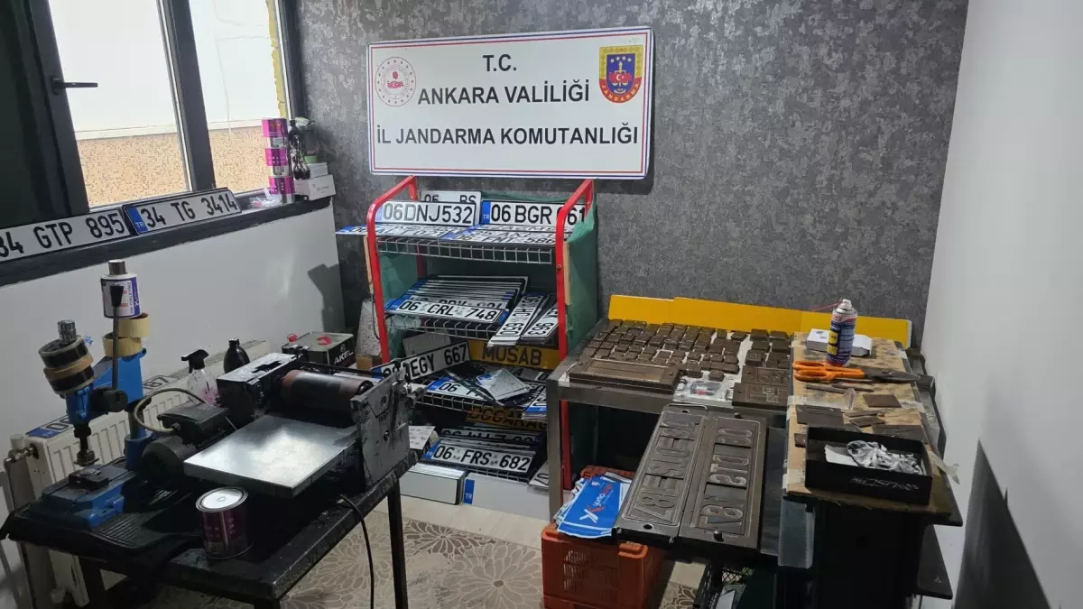 Etimesgut’ta Sahte Plaka Üretim Şebekesi Çökertildi
