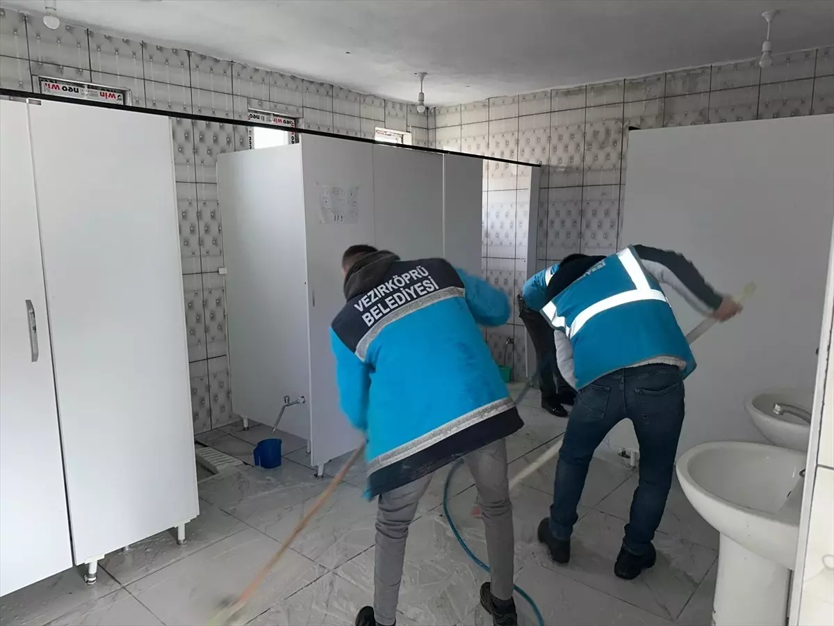 Vezirköprü’de Ramazan Öncesi Camii Temizliği Yoğunlaşıyor