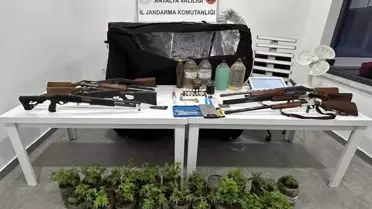 Operasyonda ele geçirilen uyuşturucu maddeler