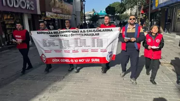 Karşıyaka İşçileri Yürüyüş Görüntüsü
