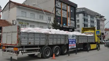 Samsun'dan Suriye'ye 520 Çuval Un Gönderildi