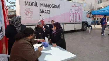 Mobil mamografi aracının iç kısmı ve ekipmanları
