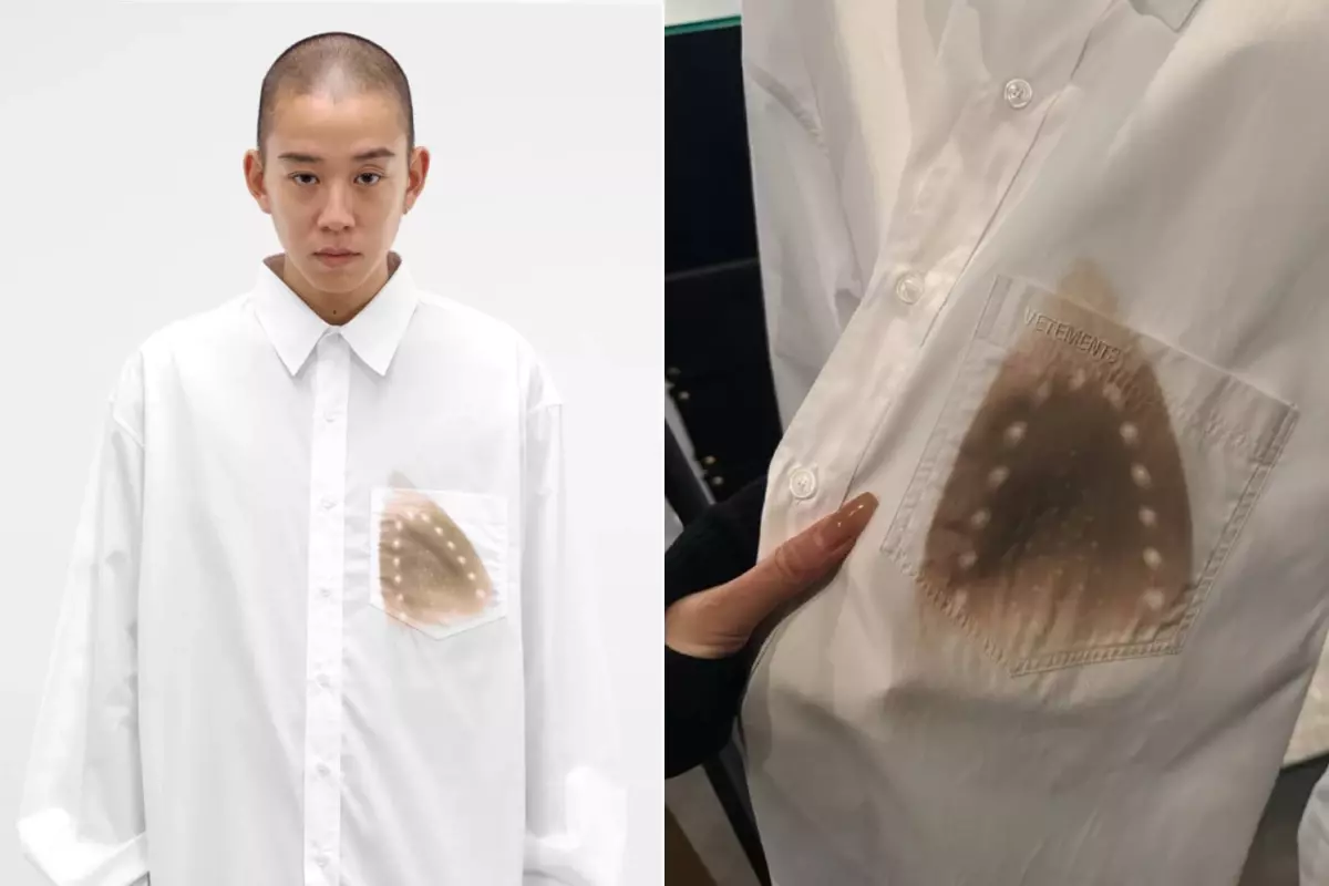 Lüks Moda Sınırlarını Zorlayan 'Ütü Yanığı' Baskılı Gömlek 49 Bin TL'ye Çıktı