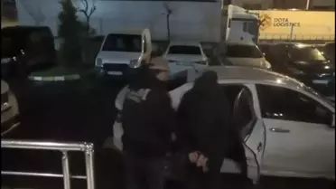 Gözaltına alınan şüphelilerin operasyon anı