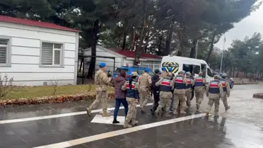 Operasyondan bir sahne, jandarma ekipleri müdahalede