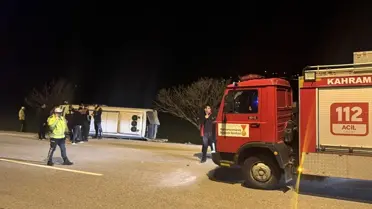 Kahramanmaraş'ta Minibüs Kazası: 11 Yaralı