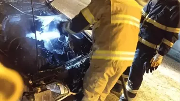 Artuklu'da Seyir Halindeki Araçta Çıkan Yangın Hızla Söndürüldü