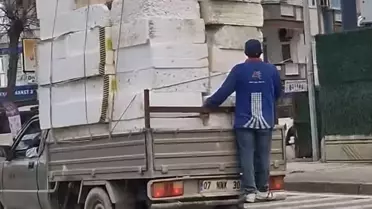 Antalya’da Kamyonetin Arkasından Seyahat Eden Sürücüye 3.000 TL Ceza