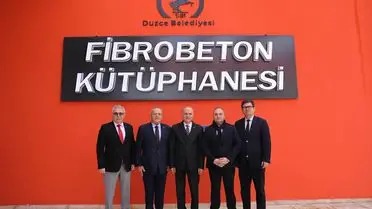 Düzce yeni kütüphane iç mekan görüntüsü