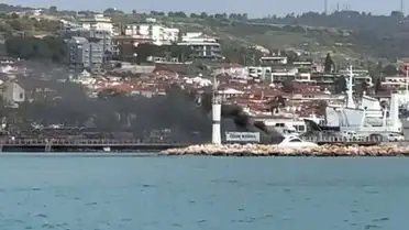 Söndürülen motoryatın görüntüsü